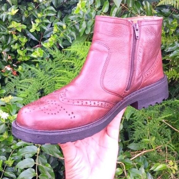 SCOOTER BOOTS (TURKEY) MEN\'S GENUINE SOFT LEATHER BROGUE ANKLE BOOT main image 14